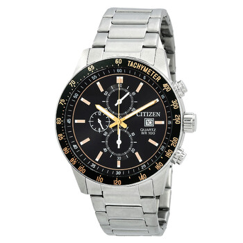 Đồng hồ Citizen Chronograph Quartz nam AN3681-57E mặt đen chính hãng