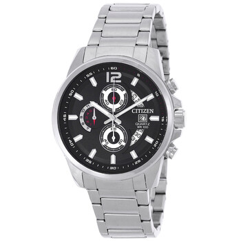 Đồng hồ Citizen Chronograph Quartz mặt đen nam AN3690-56E chính hãng
