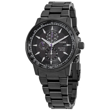 Đồng hồ Citizen Eco-Drive Black Panther Chronograph CA0297-52W chính hãng