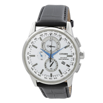 Đồng hồ Citizen Eco-Drive Chronograph mặt trắng AT8110-11A nam chính hãng