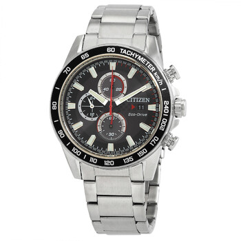 Đồng hồ Citizen Eco-Drive Chronograph mặt đen nam CA0780-87E chính hãng