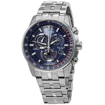 Đồng hồ Citizen PCAT Chronograph Nam Mặt Xanh CB5880-54L chính hãng