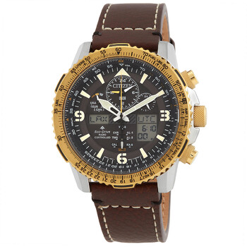 Đồng hồ Citizen Promaster JY8084-17H Nam Đen Chronograph GMT chính hãng