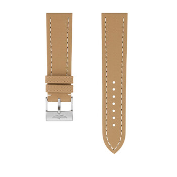Dây da bò màu beige Breitling 22mm chính hãng