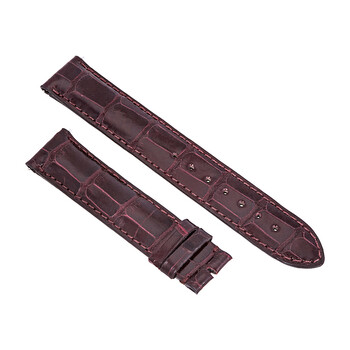 Dây da cá sấu bóng burgundy Hadley Roma chính hãng