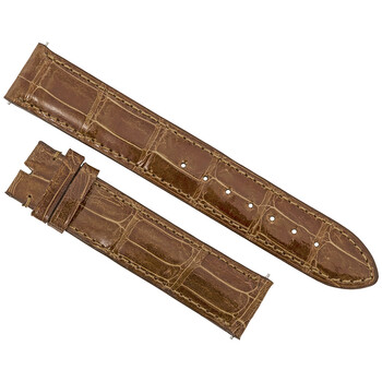 Dây da cá sấu bóng chestnut Hadley Roma chính hãng