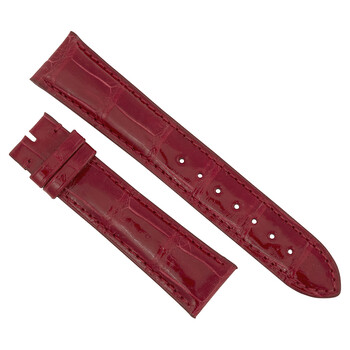 Dây da cá sấu đỏ bóng 21mm Hadley Roma chính hãng