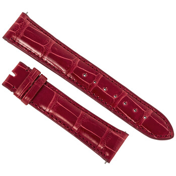 Dây da cá sấu đỏ bóng 21mm Hadley Roma chính hãng