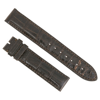 Dây da cá sấu bóng Hadley Roma 18 mm màu nâu đậm chính hãng