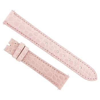 Dây da cá sấu hồng mờ 16mm Hadley Roma chính hãng