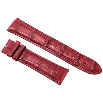 Dây da cá sấu mờ màu rượu 21mm Hadley Roma chính hãng