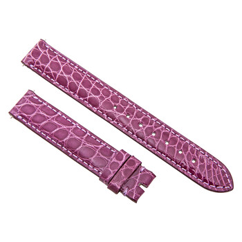 Dây da cá sấu tím 14mm Hadley Roma chính hãng