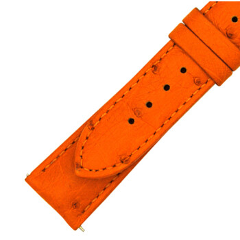 Dây da đà điểu cam mờ 21mm Hadley Roma chính hãng