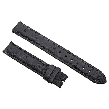Dây da đà điểu đen mờ Hadley Roma 14mm chính hãng