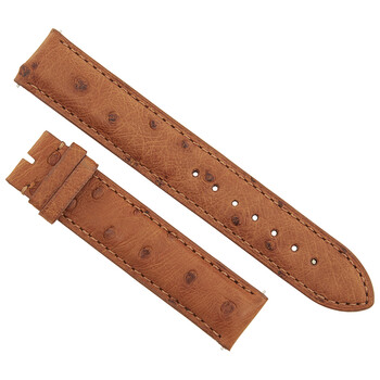 Dây da đà điểu matte màu cognac 18mm Hadley Roma chính hãng
