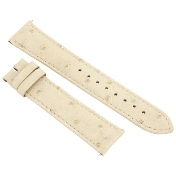 Dây da đà điểu matte ivory 20mm Hadley Roma chính hãng