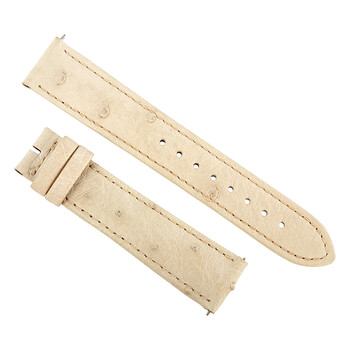 Dây da đà điểu trắng mờ 20mm Hadley Roma chính hãng