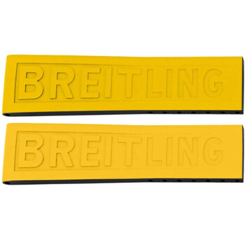 Dây đeo đồng hồ cao su vàng 24mm Breitling TwinPro 242S chính hãng