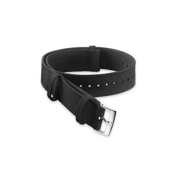 Dây đeo đồng hồ NATO vải đen Omega 20mm O031ZSZ002063 chính hãng