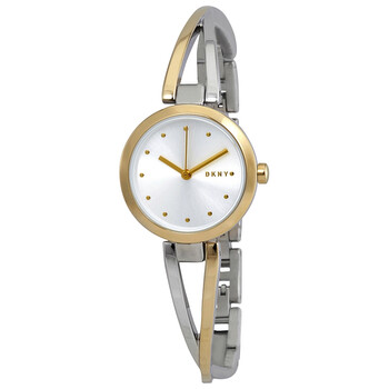 Đồng hồ nữ DKNY Crosswalk NY2790 mặt bạc hai tông màu chính hãng