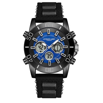 Đồng hồ nam Anthony James Speedster mặt số xanh AJ017A chính hãng