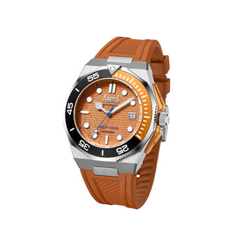 Đồng hồ tự động nam Arbutus Wall Street mặt cam AR2403SQQ chính hãng