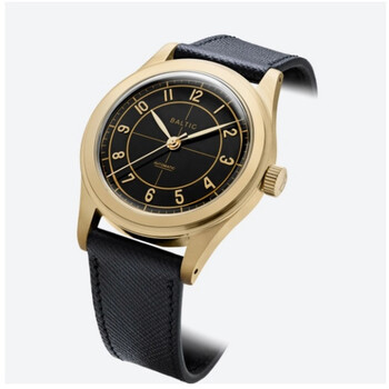 Đồng hồ tự động Baltic HMS002GOLDPVD mặt đen nam chính hãng