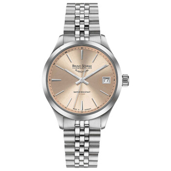 Đồng hồ Bruno Sohnle Turin Quartz mặt số vàng hồng unisex 17-13226-542 chính hãng