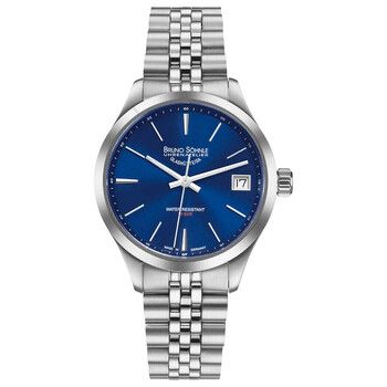 Đồng hồ Bruno Sohnle Turin Quartz mặt xanh unisex 17-13226-342 chính hãng
