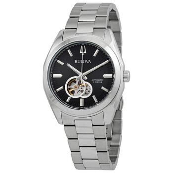 Đồng hồ nam Bulova 96A270 mặt đen tự động chính hãng