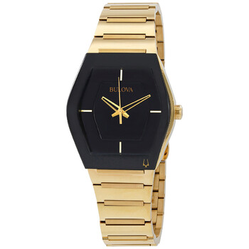Đồng hồ Bulova 97A164 nam mặt đen mạ vàng chính hãng