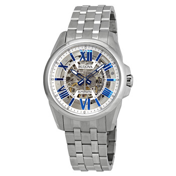 Đồng hồ Bulova Classic Automatic mặt bạc nam 96A187 chính hãng