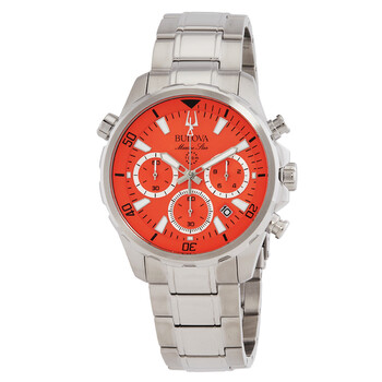 Đồng hồ nam Bulova Marine Star 96B395 mặt cam chính hãng