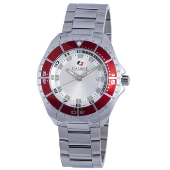 Đồng hồ Calibre Sea Knight mặt trắng dây thép không gỉ nam SC-5S2-04-001-4 chính hãng