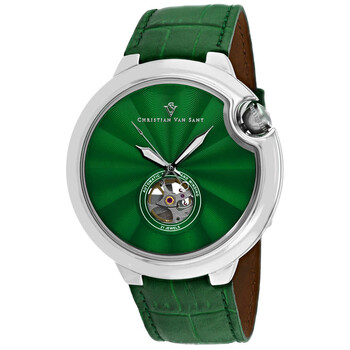 Đồng hồ tự động Christian Van Sant Cyclone CV0149 mặt đen nam chính hãng