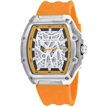 Đồng hồ tự động Christian Van Sant Odyssey mặt trắng CV6193 nam chính hãng