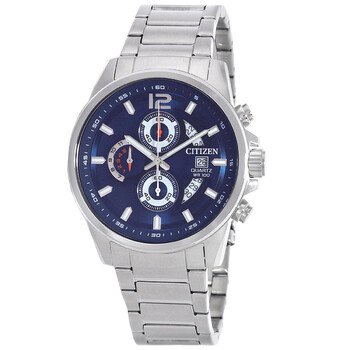 Đồng hồ Citizen Chronograph Quartz Mặt Xanh AN3690-56L chính hãng