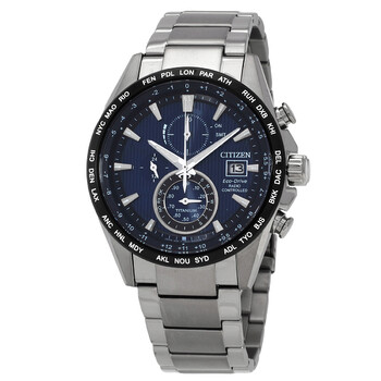 Đồng hồ Citizen AT8154-82L nam mặt xanh báo thức đa chức năng chính hãng