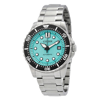 Đồng hồ Citizen Automatic mặt xanh Aqua NJ0170-83X nam chính hãng
