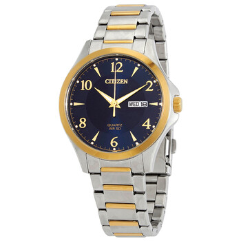 Đồng hồ Citizen Quartz Mặt số Xanh Đêm Nam BF2005-54L chính hãng