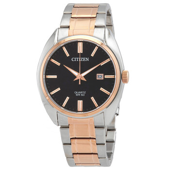 Đồng hồ Citizen Quartz Black Dial Two-Tone Nam BI5104-57E chính hãng