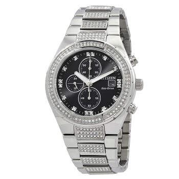 Đồng hồ Citizen Crystal Chronograph Eco-Drive Nam CA0750-53E chính hãng
