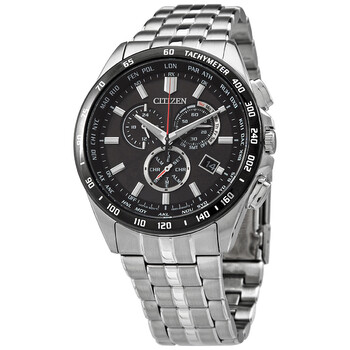 Đồng hồ Citizen Chronograph mặt đen nam CB5874-90E chính hãng