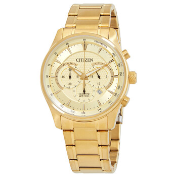 Đồng hồ Citizen Chronograph Quartz mặt số Champagne AN8192-56P chính hãng