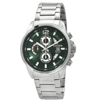 Đồng hồ Citizen Chronograph Quartz mặt xanh AN3690-56X chính hãng