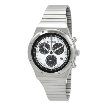 Đồng hồ Citizen Chronograph Quartz mặt trắng nam AT2541-54A chính hãng