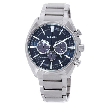 Đồng hồ Citizen Chronograph Eco-Drive mặt xanh nam CA4288-86L chính hãng