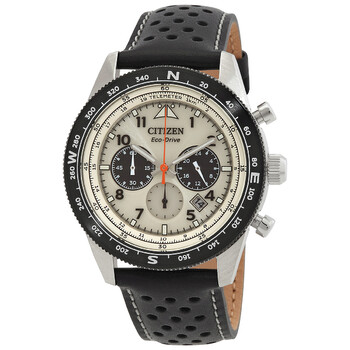 Đồng hồ Citizen Chronograph Eco-Drive mặt trắng CA4559-13A chính hãng