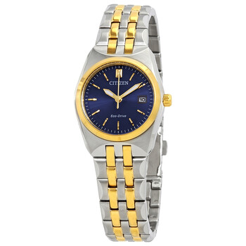 Đồng hồ Citizen Corso Eco-Drive mặt xanh hai tông màu nữ EW2294-53L chính hãng