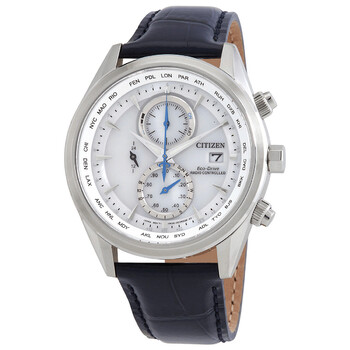 Đồng hồ Citizen Eco-Drive Nam AT8260-18A Mặt Trắng Chronograph chính hãng